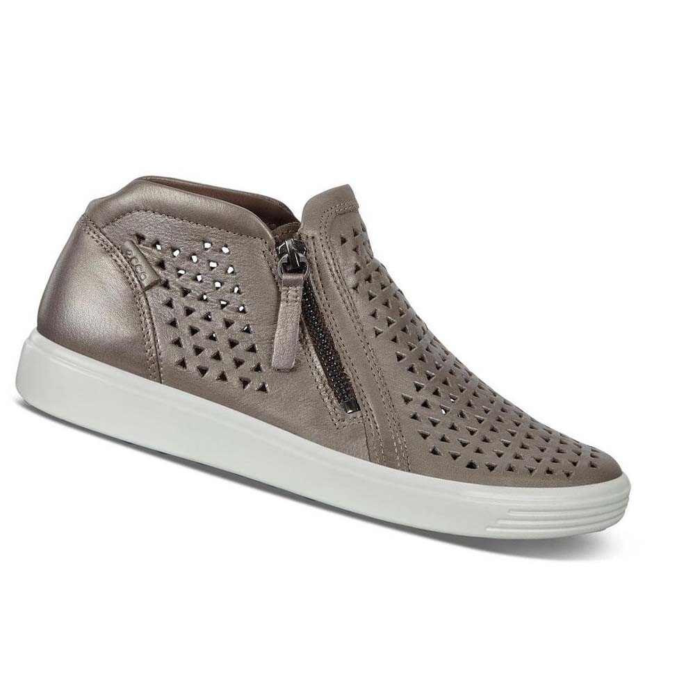 Ecco Soft 7 Mid-cut Støvler Dame Grå | NO 39MQZ